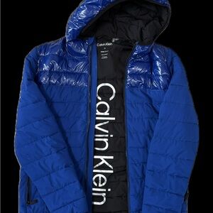 Calvin Klein Men's Vibrant Blue Puffer Jacket